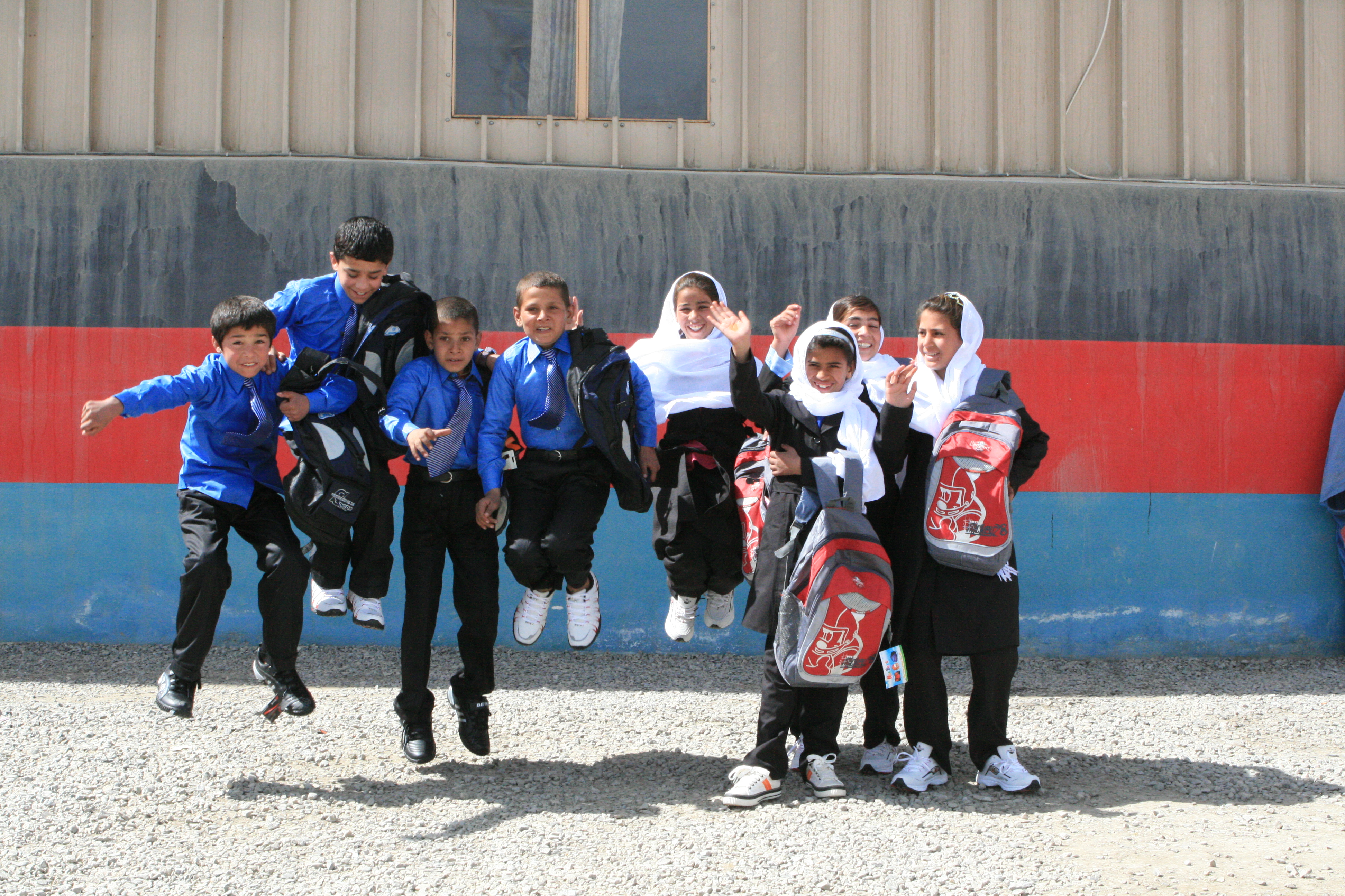 Happy students