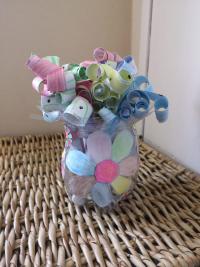 Recycled flower pot. 